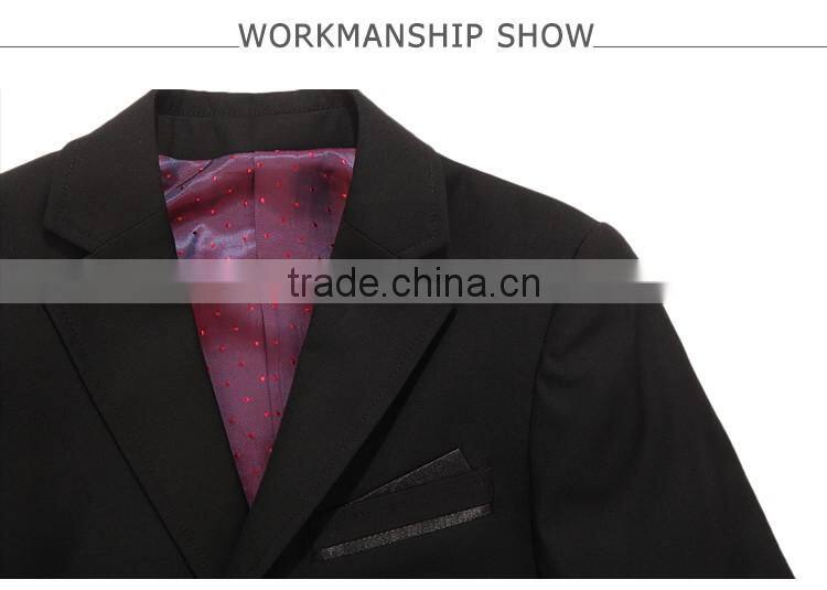 ELPA 2016 fashion NXB0040 Notch Lapel black boys formal suits kids school suits