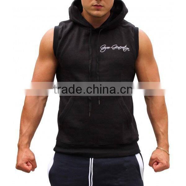 SLEEVELESS ZIP HOODIE,cheap sleeveless workout hoodies,blank mens sleeveless hoodie,