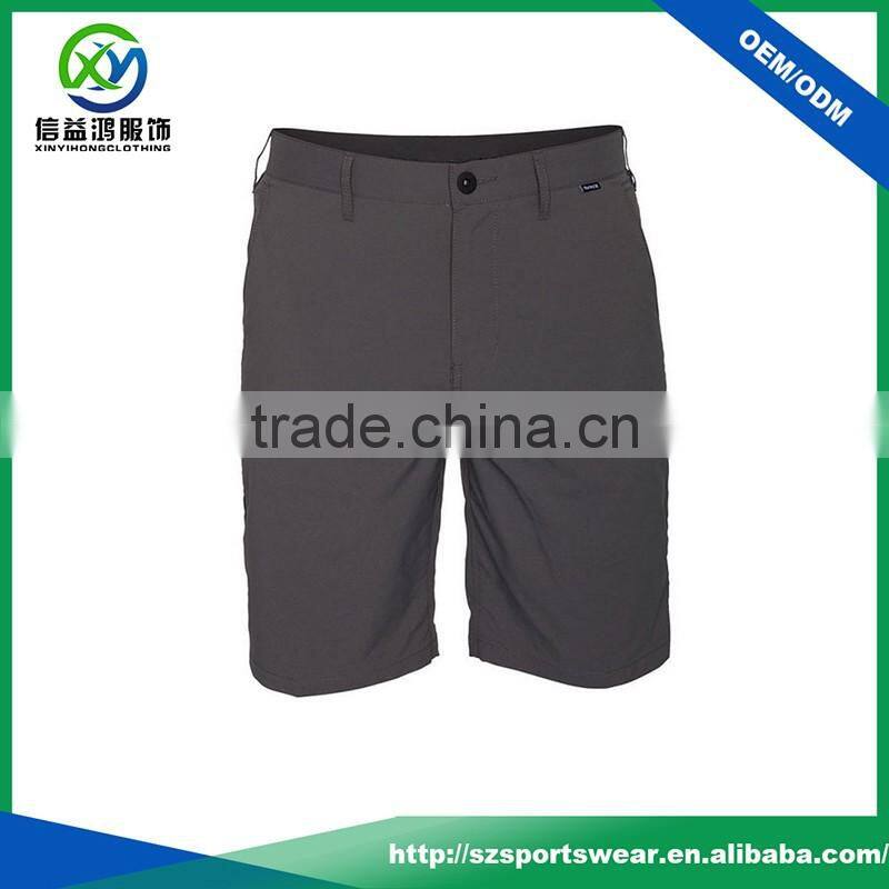 Breathable light weight 96% polyester 4% spandex blend golf shorts for men