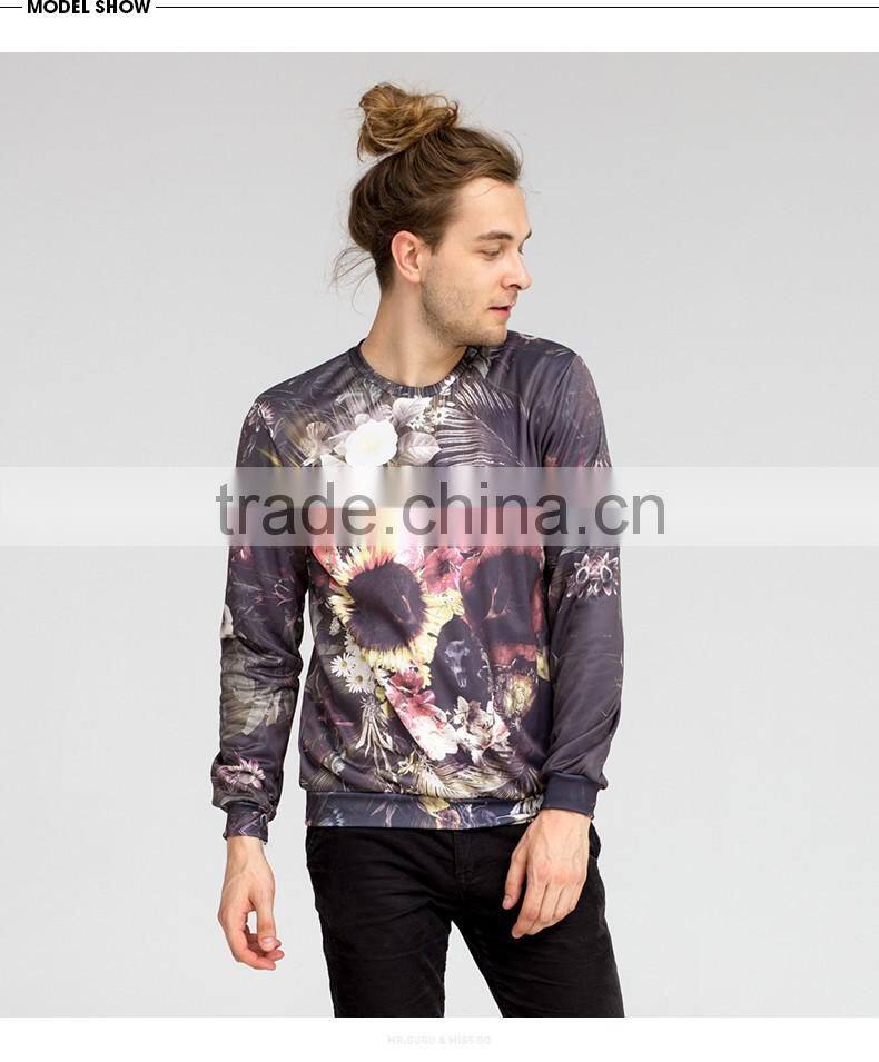 Unisex autumn/winter long sleeve crewneck fleece funny couple sweatshirt