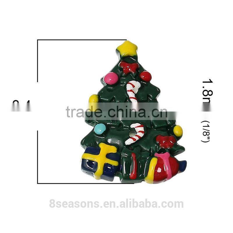 High Quality Christmas tree Two Holes Resin Button for Garments Jewellry