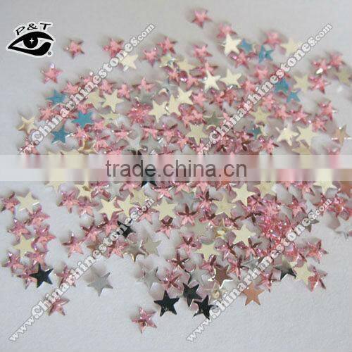 Bowknot shaped flat back Acrylic rhinestone beads for nail art decoration
