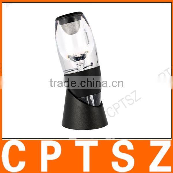 Professional Wine Decanter Set Mini Essential Red Wine Quick Aerator with Filter Stand and Pouch