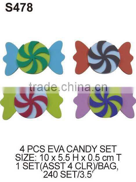 CRAFT FOR KID (S487) 5 PCS EVA GOLD GLITTER CROWN SET