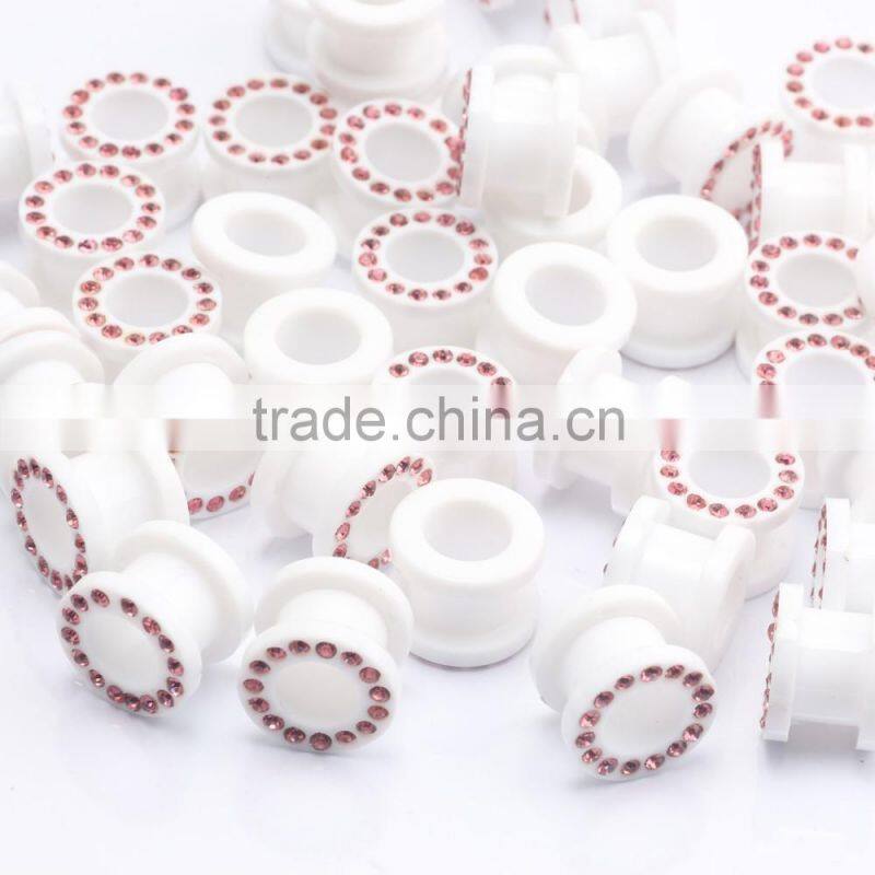 Custom Hollow Surgical Ear Gauge Earrings Flesh Tunnels Piercing Body Jewelry