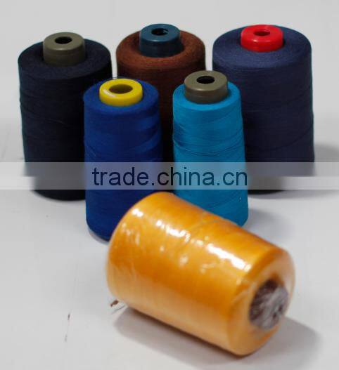 High tenacity high strength low shrinkage thread for jeans focks