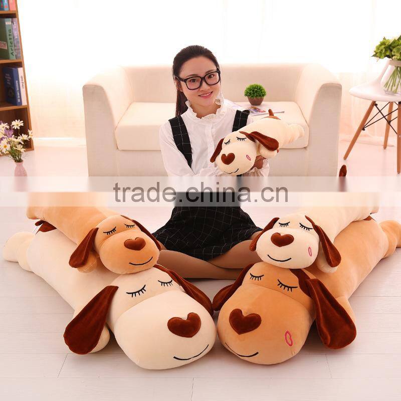 Cute dog plush toy puppy pet for kids play or can be cushion pillow home decroation