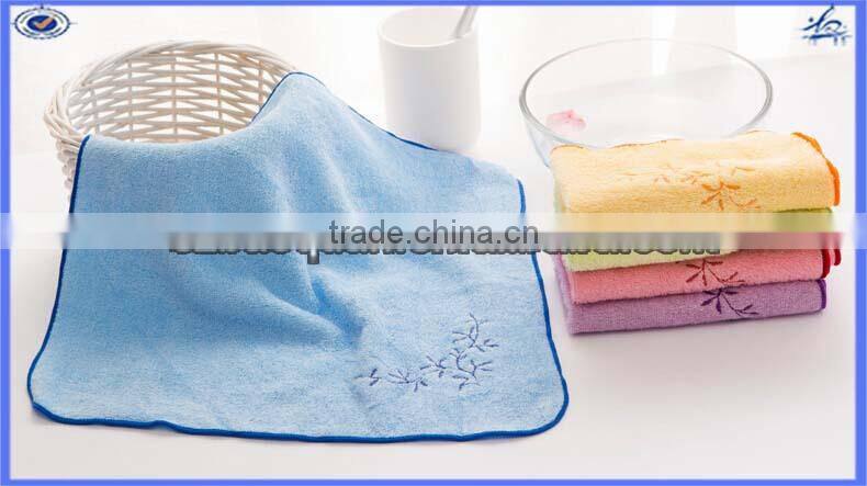 2015 hot sale square bamboo fiber face towel China mamufacturer
