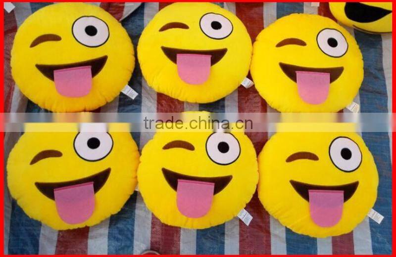 Factory direct wholesale custom whatsapp emoji pillow