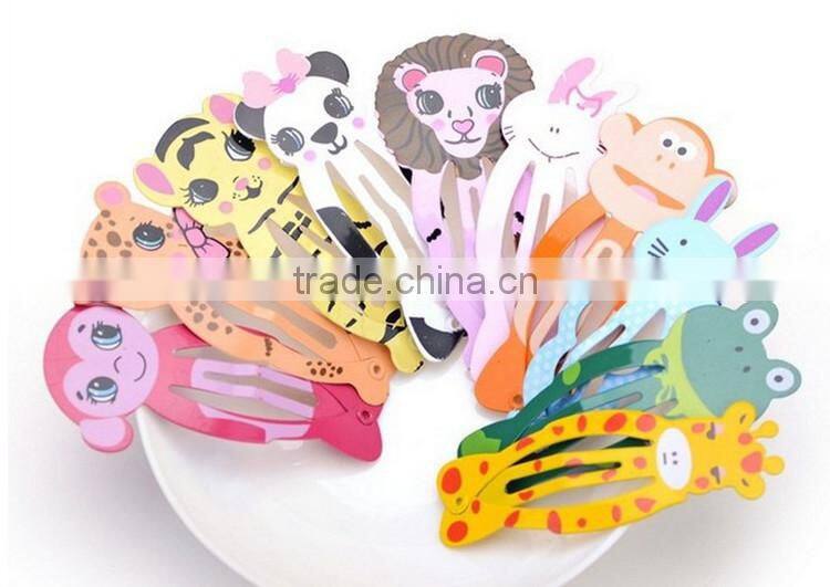 DIY Kids Hair Clips For Girls Animal Pattern Snap Barrette M7043006