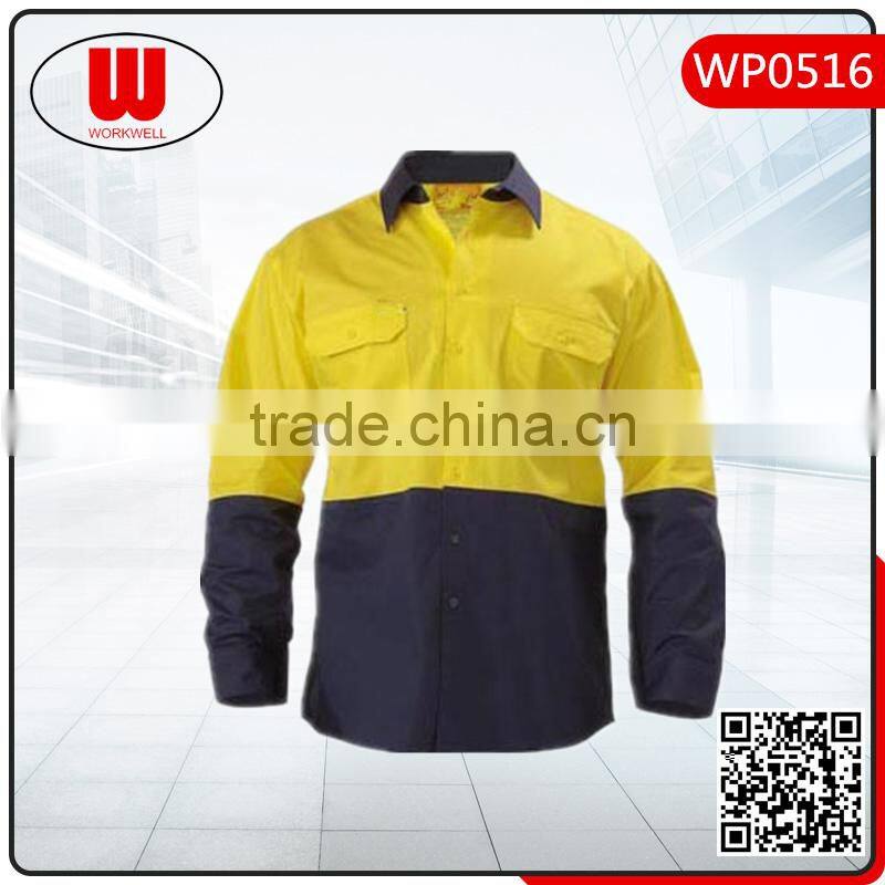 uniform work shirt with collar