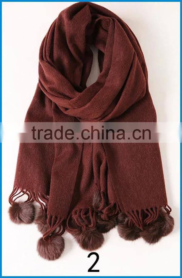 High quality sexy women's pashmina wool scarf and shawl 2016