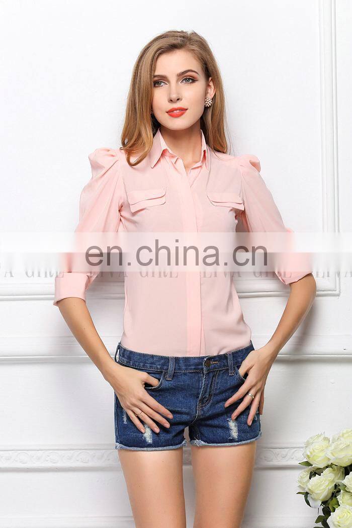 2015 new model neck blouses,fashion trending blouses,trending blouses