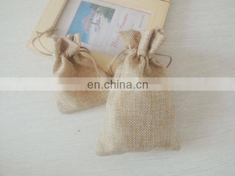 Wholesale Christmas Santa Drawstring Jute Bag for Gift