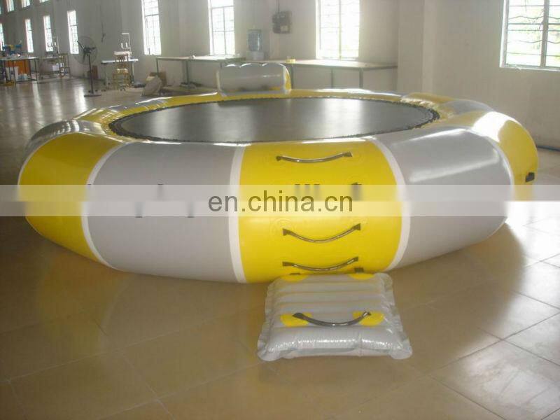 Fun inflatable water trampoline for sale,inflatable trampoline on water,inflatable floating water trampoline