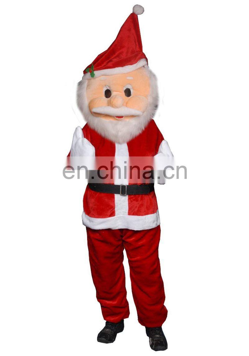santa clause mascot/santa plush suit/advertising christmas santa