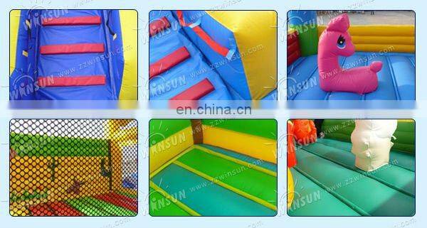 Hot sale inflatable cheap bungee jumping trampoline