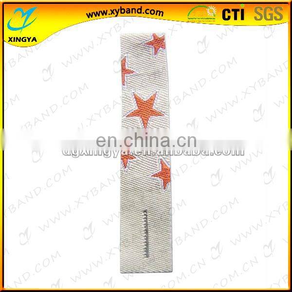 garment woven custom zip puller with laser pore