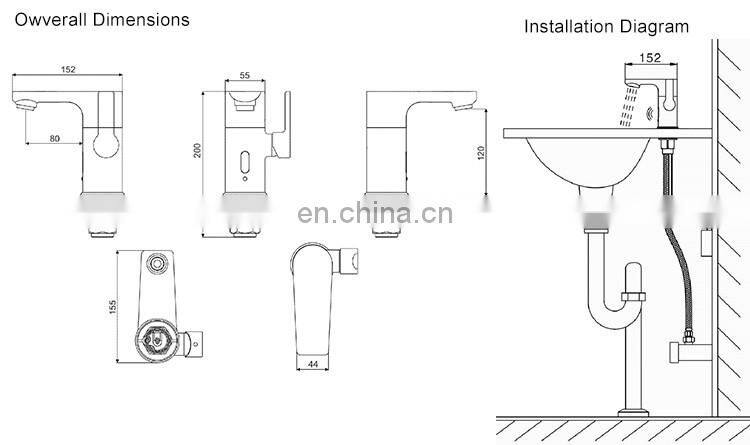 Manual & Sensor Everlasting Motive Power Water Basin Bathroom Faucet