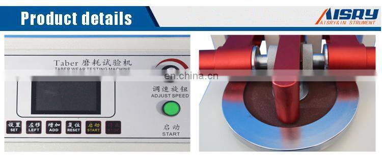 Hot Selling High Quality Abrasion Test Machine Tester for Leather Cloth and Paint