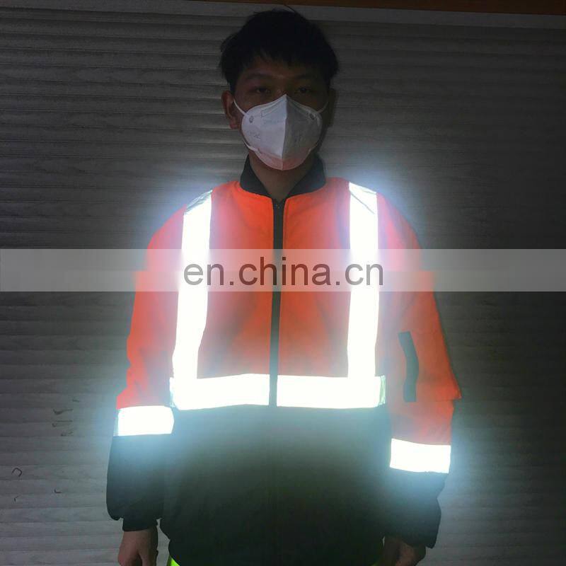 Reflective Heated Mens Work Safety Jacket Safety Work Jacket