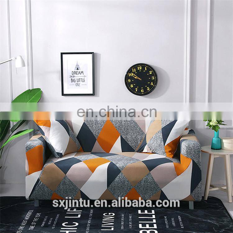Home Decoration Gift Child Cute ColourAll-inclusive Elastic Stretch Sofa Slipcover Couch Covers Sofa with Pillowcase 3 seat