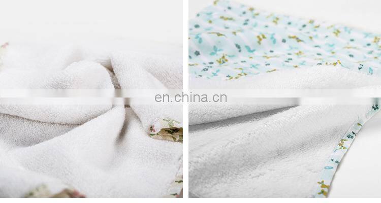 2018 new design Korean style fresh floral pattern soften microfiber face washer towels