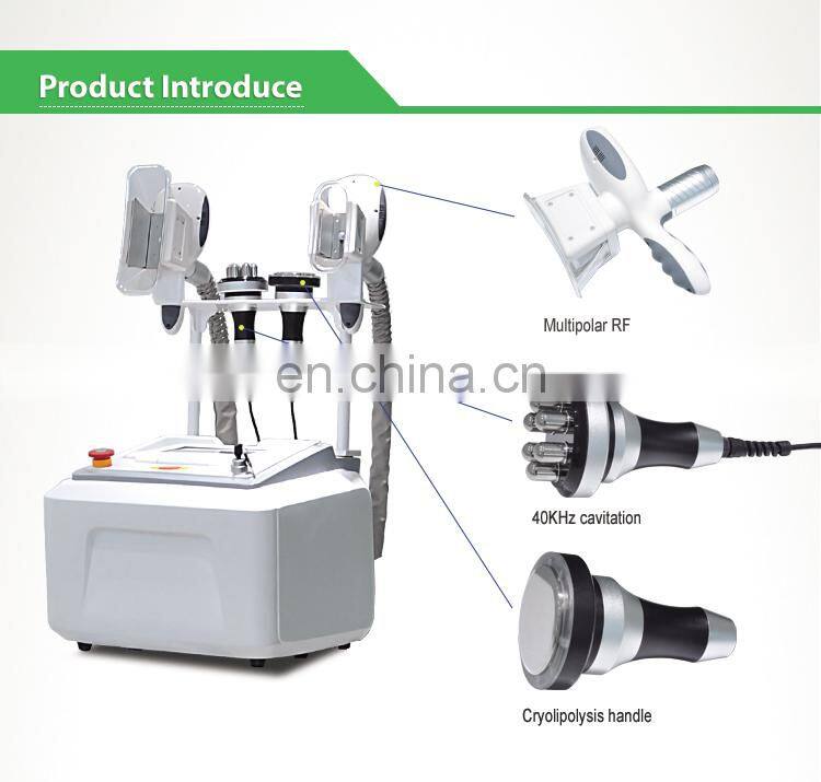 2019 Powerful New Double Cryo cavitation Rf slimming machine for Salon Use