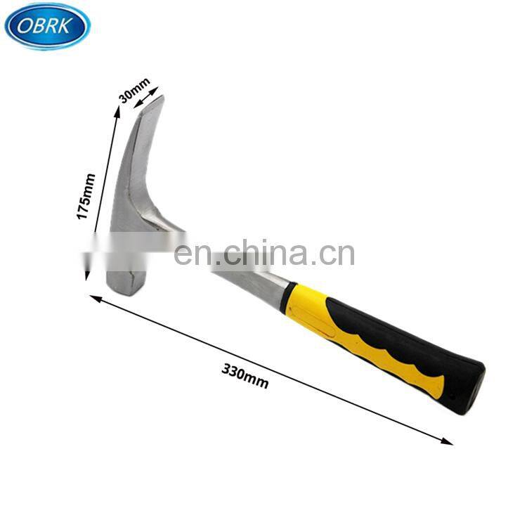High Quality Wholesale One Piece Carbon Steel Roofing Hammer With Fiberglass Handle