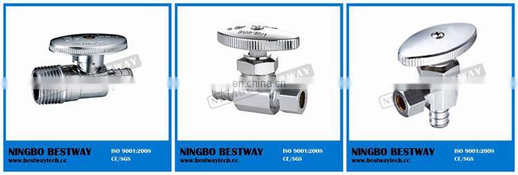 Chrom Plated Brass Angle Stop Valve with Pex Connection