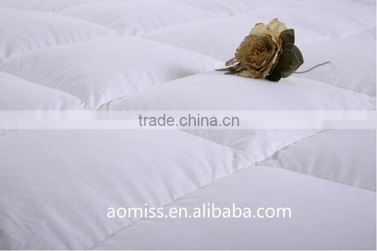high quality 100% cotton white down proof hotel mattress topper