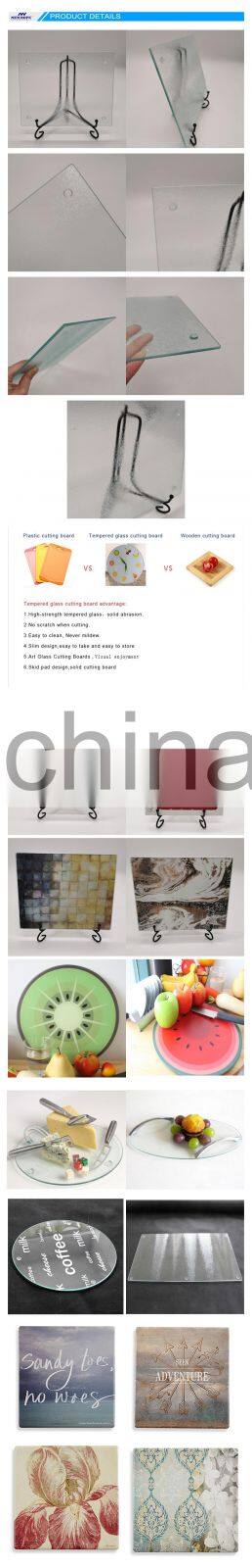 The horse design tempered glass serving tray