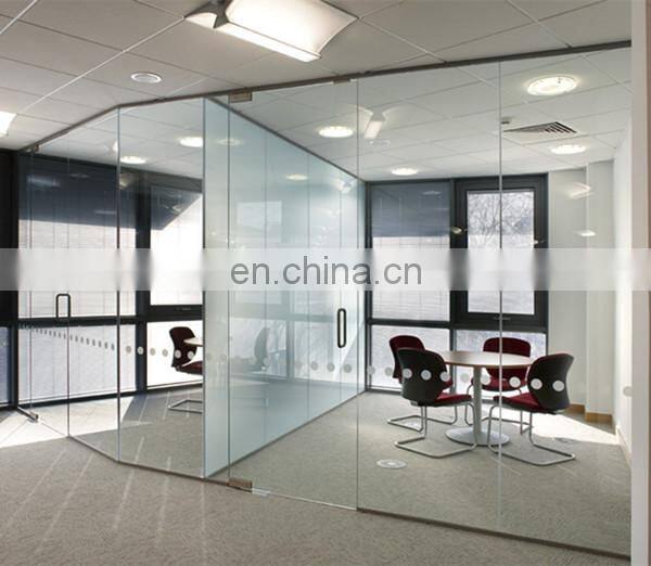 China high quality interior safety shatterproof glass partition wall prices