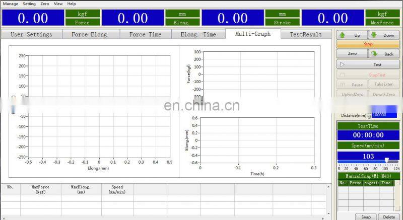 Touch Screen Tensile Strength Tester Universal Material Peel Testing Machine