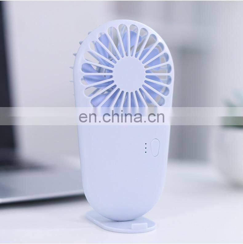 2021 Hot sell handheld mini fan rechargeable battery fan USB mini folding fan Low noise cute