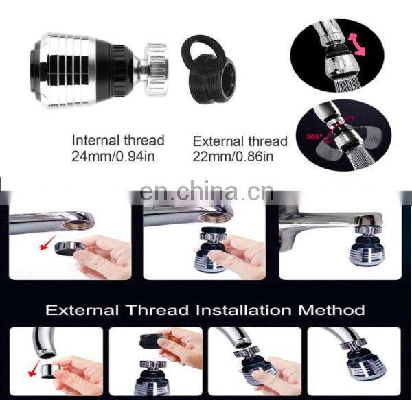 Water saving faucet fitting 360 degree Aerator Faucet