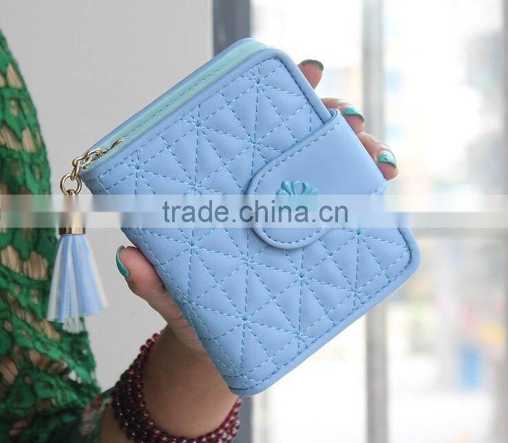 Multicolor Pink Blue Blck fashional de Ultimos moda ID card bank card Holder wallet cartera para dama
