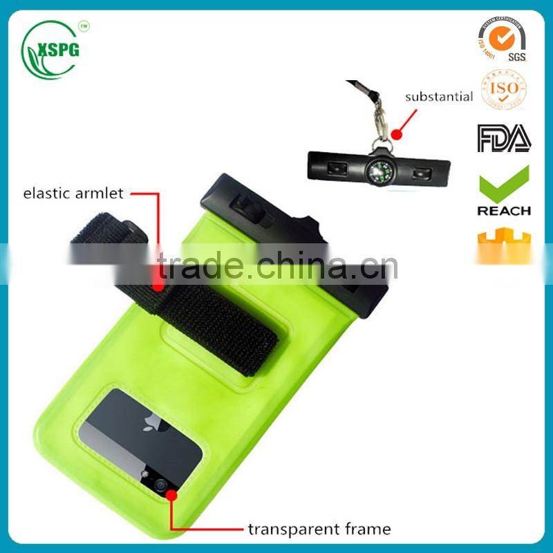 Wholesale high quality pvc waterproof bag for cell phone