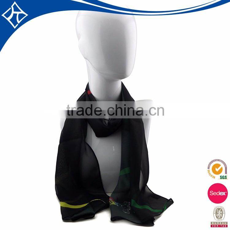 wholesale textile polka dot voile silk scarf