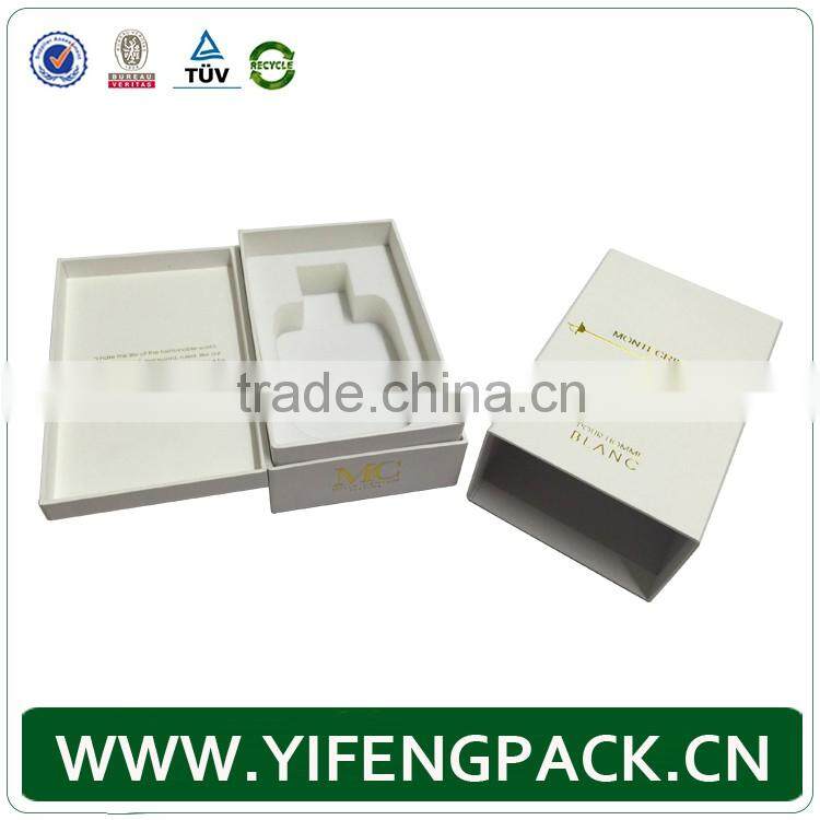 custom cardboard white large rigid paper gift boxes with eva insert