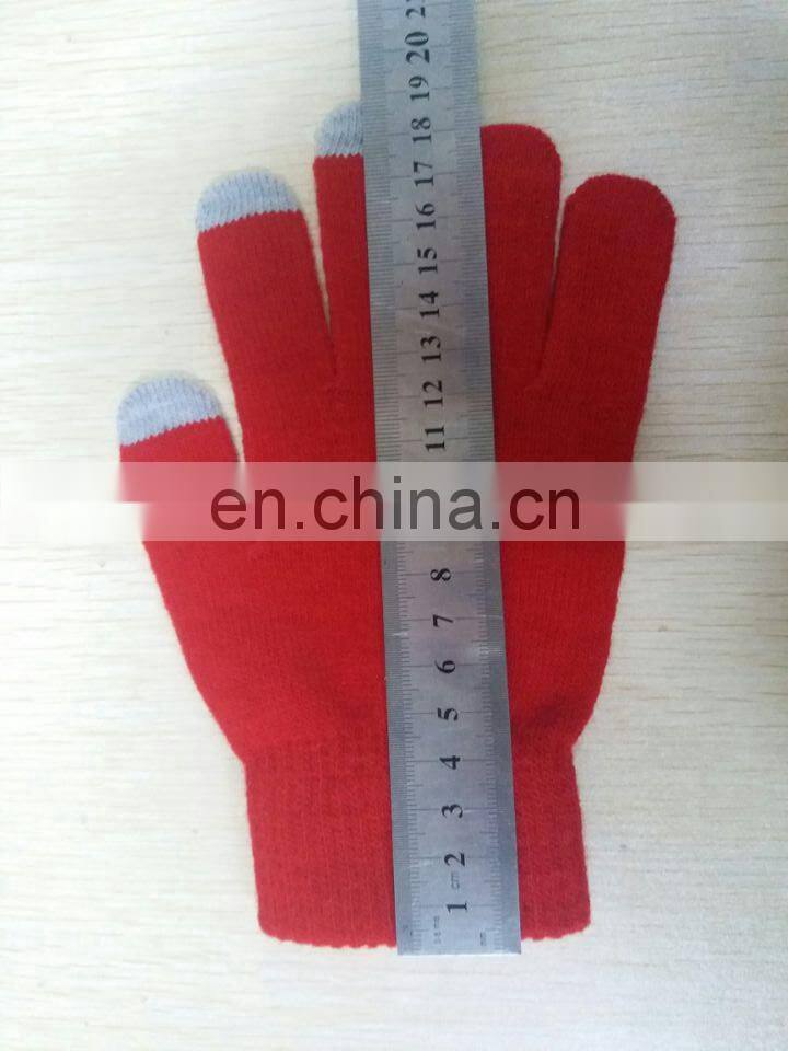 Promotional Gift Unisex Knitted Smartphone Touchscreen Gloves