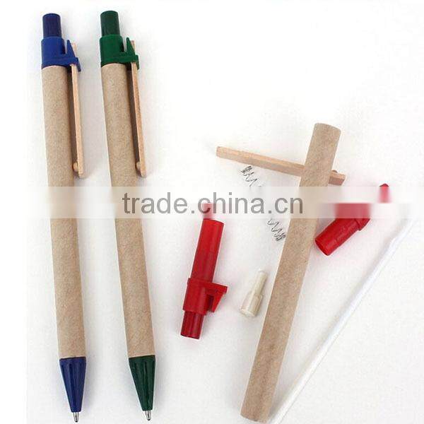 Bio resource Chinese Recycled Kraft Paper Pen, Promotional Paper Pen