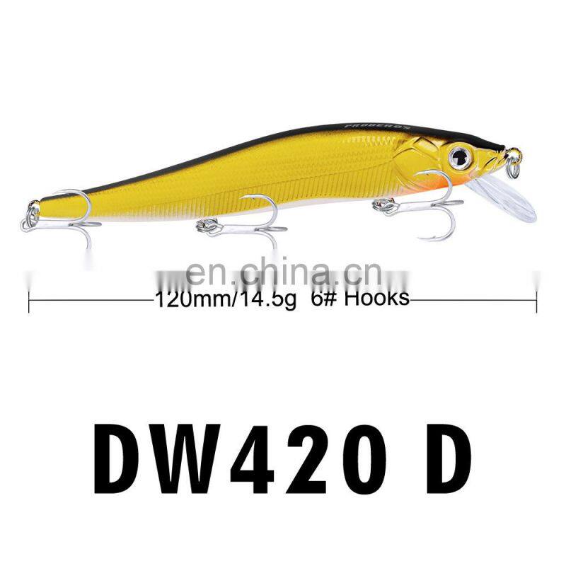 Lure industrial printing bait e-commerce fishing gear wholesale12cm/14gWith gift accessories e black minnow
