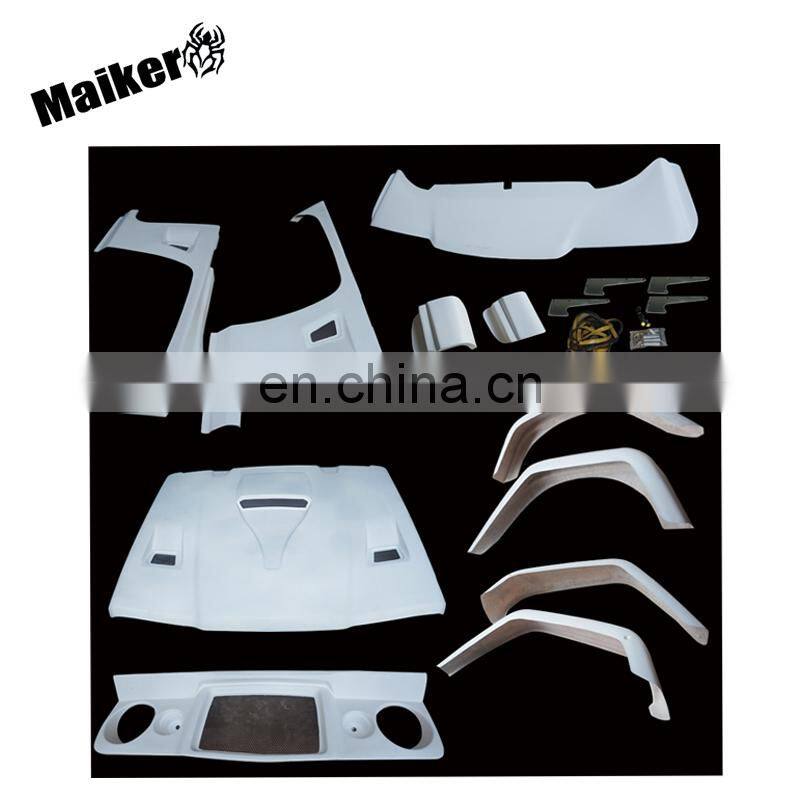 Offeoad road Fiberglass Body Kits for Jeep Wrangler JK Retro Hood Grille Fender Accessories