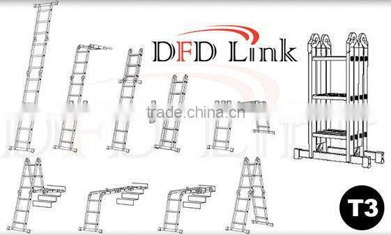 Folding Climb Ladder Aluminium Telescopic Ladder Step Ladder
