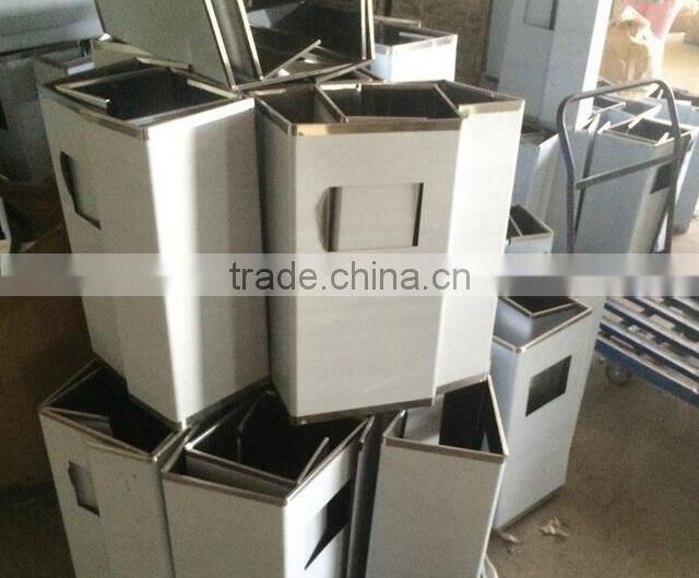 Plastic Wooden Stylish Hot Sale Outdoor garbage bin