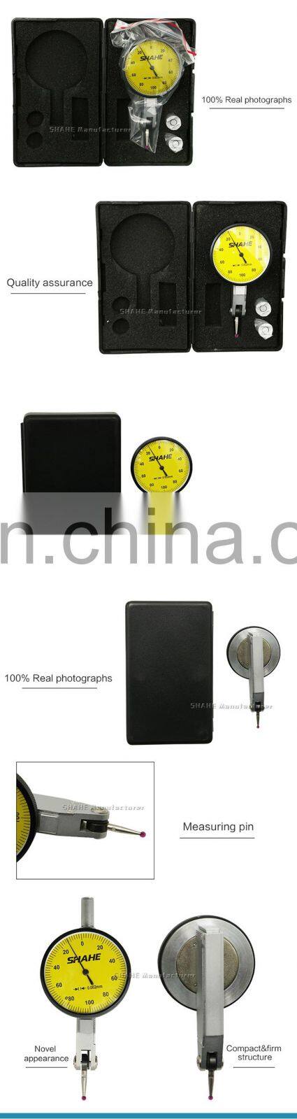 SHAHE 0-0.2mm 0.002 mm Dial test indicator with jewel Dial indicator