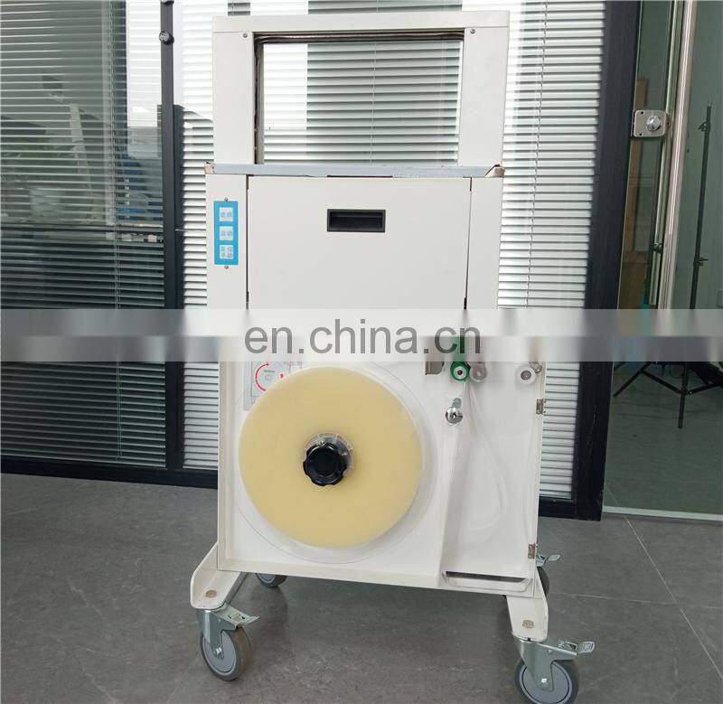 UT011S Table Top Hotmelt Opp Paper Tape Bundle Strapping Binding Machine for banknote money currency supermarket vegetable