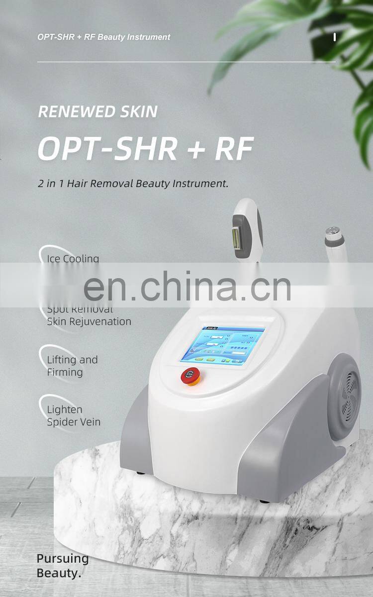 Multifunctional elight+ipl Opt Super Hair Removal skin Rejuvenation Rf E Light Ipl Laser Machine permanent hair removal ipl