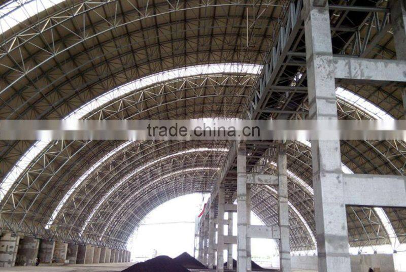 Prefabricated steel frame coal shed